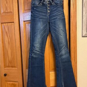 KanCan Dark Blue Flare Jeans